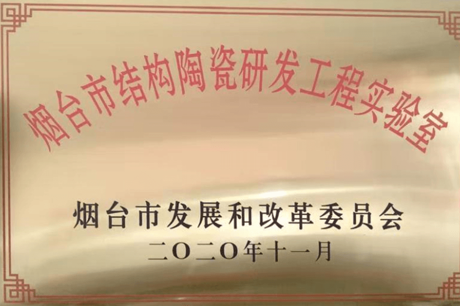 煙(yan)台市結(jie)構陶瓷(ci)研發工(gong)程實驗(yan)室資質(zhi)